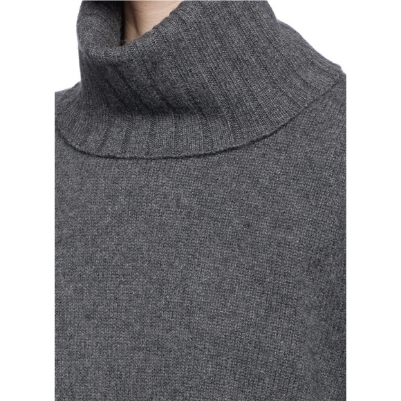 Theory 'Lanola' Gray Cashmere Turtleneck Sweater Size XS - Picture 4 of 12